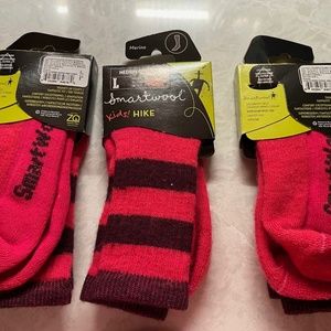 Smartwool Kids Hiking Socks - Size L - 3 pairs